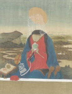 s4 向大师致敬—阿莱索 巴尔多维蒂2014  Salute to Masters Conversation with Alesso     Baldovinetti  2014         绢本设色 Ink and Colour Pigment on Silk  50cmx38cm   2014年             款识JIN&S 2014-thumb-435xauto-2121